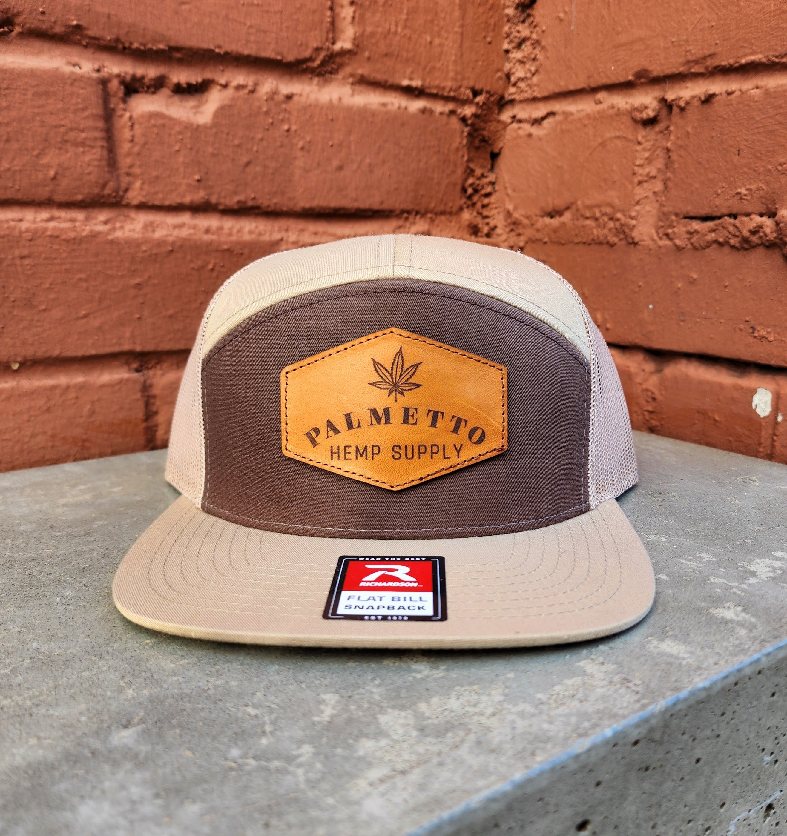 Palmetto Hemp Supply Hat - Brown and Tan